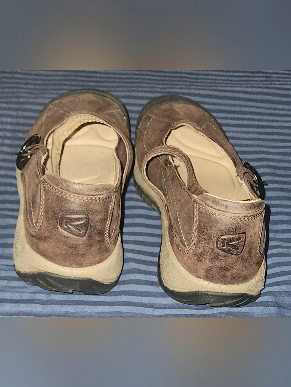 Keen Presidio II Mary Jane Women Brown Leather Granola Size 7.5